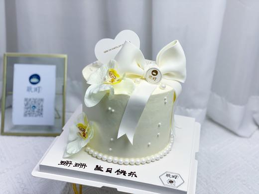 蝴蝶兰&翻糖蝶结造型蛋糕 商品图2