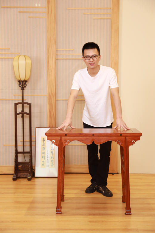 红桥红  家具严选  缅甸花梨（大果紫檀）【90 拍卖款 插肩榫平头案 纪念款】 商品图4