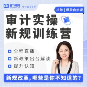 【全程直播】审计实操新规5天训练营