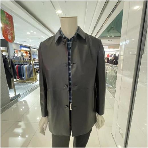 南4梦特娇男式绵羊皮革皮衣，面料成份：绵羊皮革； 商品图0