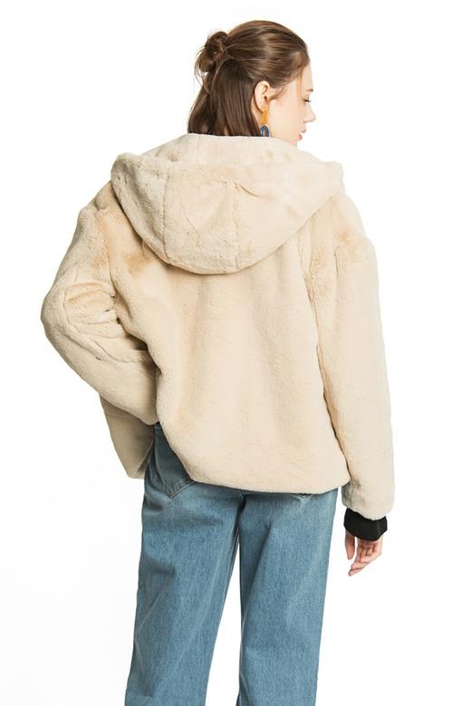 ZARA 米色连帽短绒外套 4373 商品图3