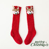 【ins宝宝新年圣诞过膝袜】儿童卡通铃铛公仔毛线过膝长筒袜西班牙新生婴儿袜 商品缩略图5
