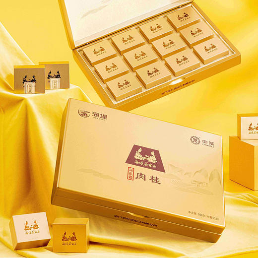 中茶海堤AT058马头岩肉桂礼盒100g/盒（12泡） 商品图3