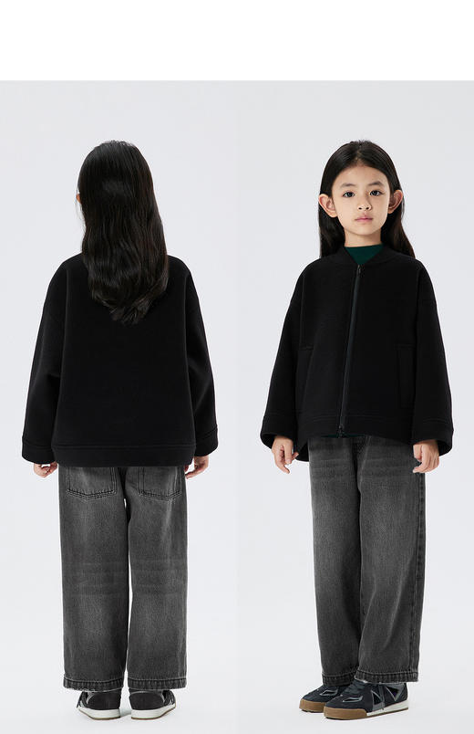 JNBY  22年冬款   耐磨易打理中长款呢大衣  1MA811650 商品图7