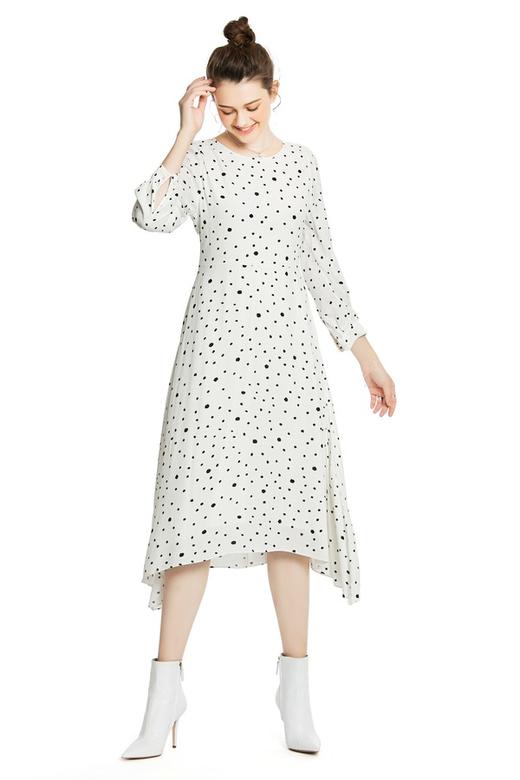 SUMMER & SAGE 不规则裙摆波点连衣裙 4298 商品图1