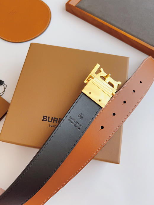 秋冬特惠💰350 巴宝莉新品男士腰带 双扣头层进口牛皮 商品图3