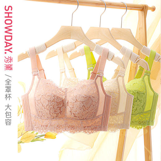 【D杯单件】【秀黛】醉仙灵芙全罩杯蕾丝文胸E6115357D【线上专供款】 商品图0