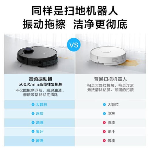【新品家电】美的（Midea）M7 Max扫地机器人震动扫拖一体机5代激光导航大吸力长续航APP智能控制母婴宠物（线下同款） 商品图4