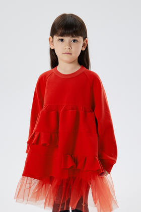 JNBY   22年冬款  针织圆领长袖连衣裙  1MAG12000