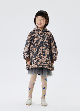 JNBY  22年冬款  印花中长款风衣  1MB910850