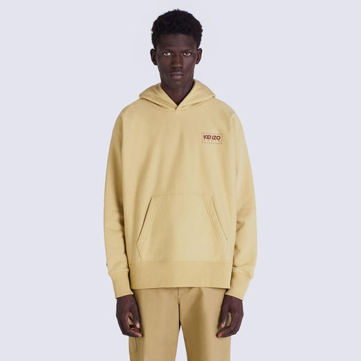 KENZO 高田贤三 男士棉质字母徽标印花连帽卫衣 黄色 FC65 SW419 4MC 11 商品图1