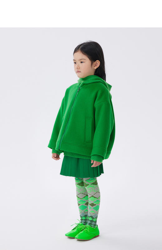 JNBY  22年冬款   耐磨易打理中长款呢大衣  1MA811650 商品图4