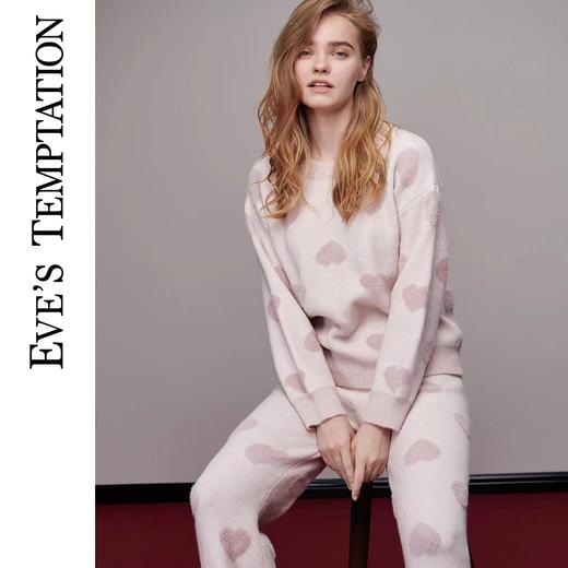 百货世界-夏娃的诱惑2022年新款长袖睡衣女秋冬款加厚加绒家居服套装两件套 均码（适合80-130斤） 商品图2