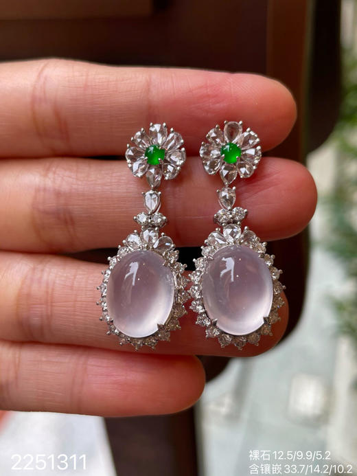 2251311，玻璃蛋面耳坠。具体价格微信咨询 商品图2