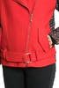 AVA 红色拼接机车夹克 4365 商品缩略图4