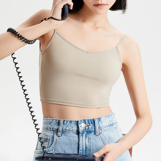 【限时秒】YOGACODE火树银花/大露背U型美背收副乳带胸垫瑜伽吊带文胸 YCDS2014 商品图1