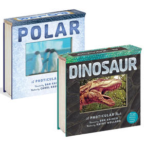 【中商原版】光与影视觉书系列2册 英文原版 A Photicular Book 会动的3D立体图片书 纽约时报畅销书 极地Polar 陆地Outback