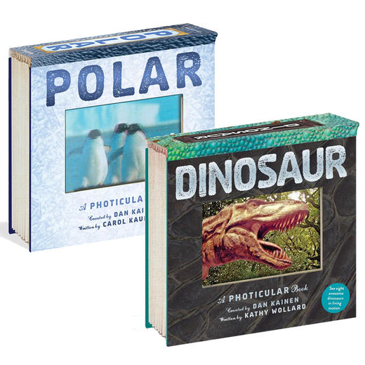 【中商原版】光与影视觉书系列2册 英文原版 A Photicular Book 会动的3D立体图片书 纽约时报畅销书 极地Polar 陆地Outback 商品图0