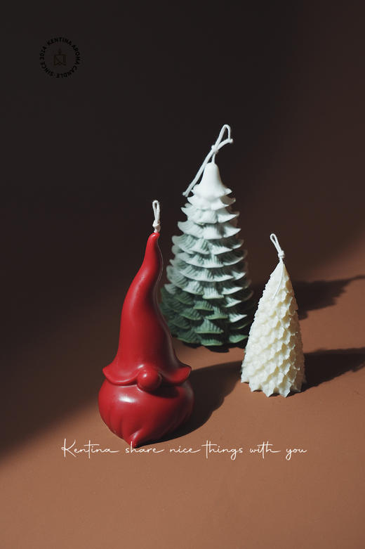 Kentina圣诞节香薰蜡烛特别色系搭配组合三件套 商品图0
