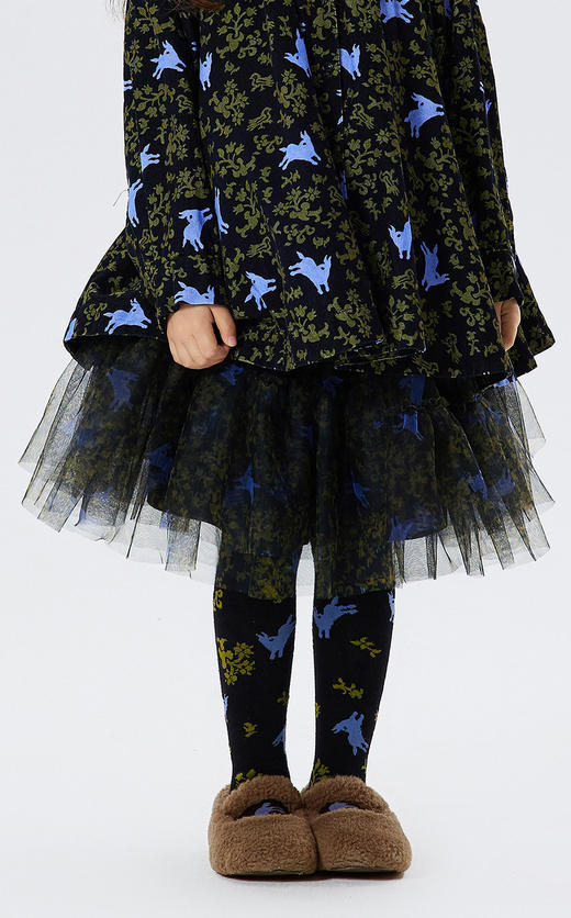 JNBY  22年冬款  多层网纱蓬松短款腰裙   1MBD10970 商品图3