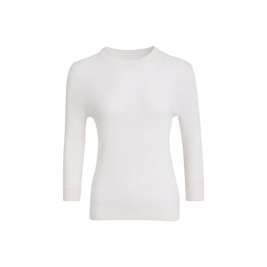 皮尔卡丹女装针织衫春秋羊毛圆领通勤百搭套头针织衫P2399K2308W0
 商品图4