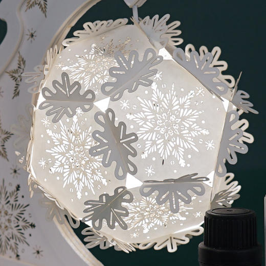 【圣诞心愿礼物】纸造好物 圣诞之夜DIY相框纸艺灯球 赠香氛精油 3D立体光影 3色无极温亮USB氛围小夜灯 儿童成人手工礼物 商品图5