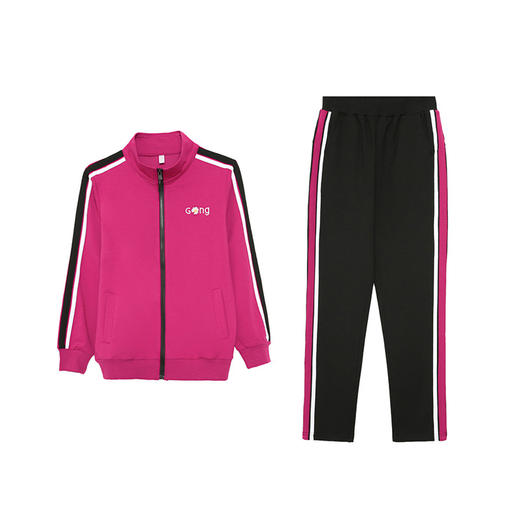 棉质刺绣加绒运动服套装TR-THF8803加绒 商品图5