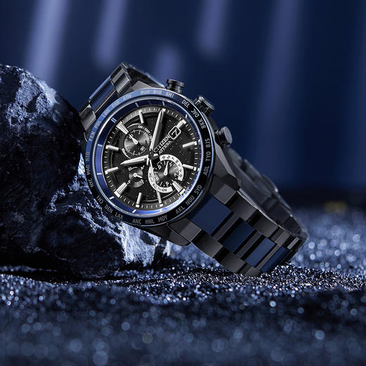 西铁城/CITIZEN光动能电波舒博钛商务休闲男表AT8187-75E 商品图3