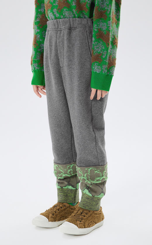 JNBY  22年冬款  时尚拼接束脚长裤  1MBE11000 商品图4