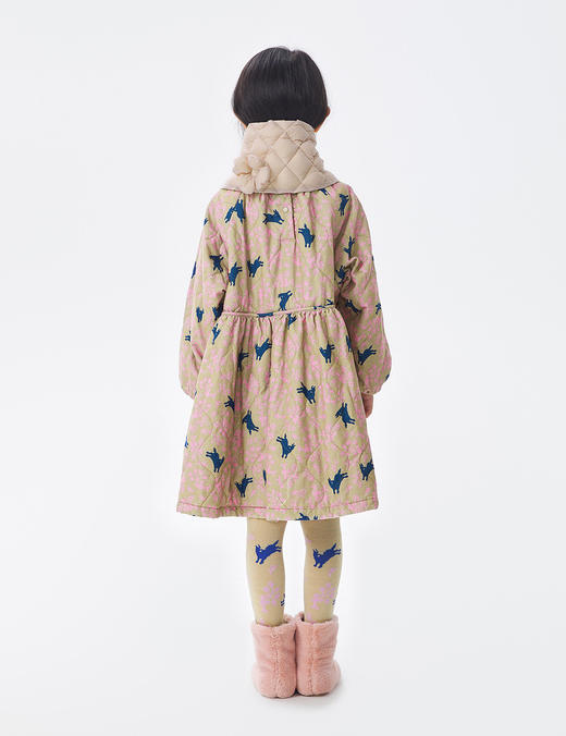 JNBY  22年冬款  生肖兔印花长袖连衣裙  1MBG10960 商品图4