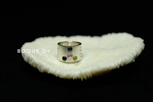 Boque d+ 925银圣书体碧玺原创设计定制戒指 商品图1