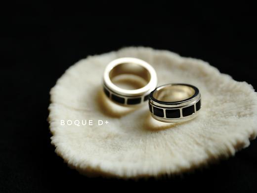 Boque d+ 925银黑玛瑙转运轮原创设计定制对戒 商品图1