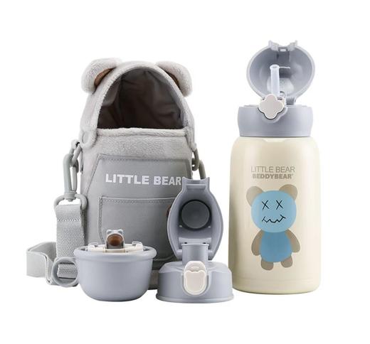 杯具熊毛绒熊儿童保温杯 商品图0