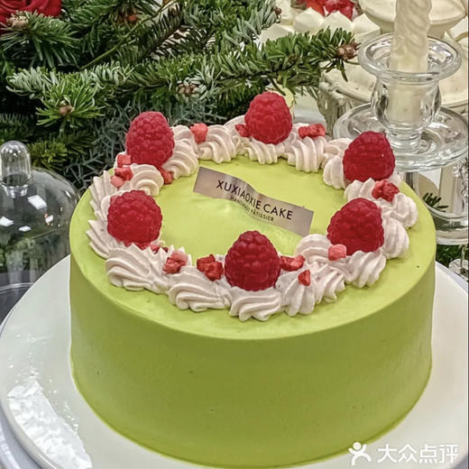 【草莓屋】莓小绿（抹茶戚风胚➕抹茶甘纳许奶油➕新鲜草莓夹心） 商品图0