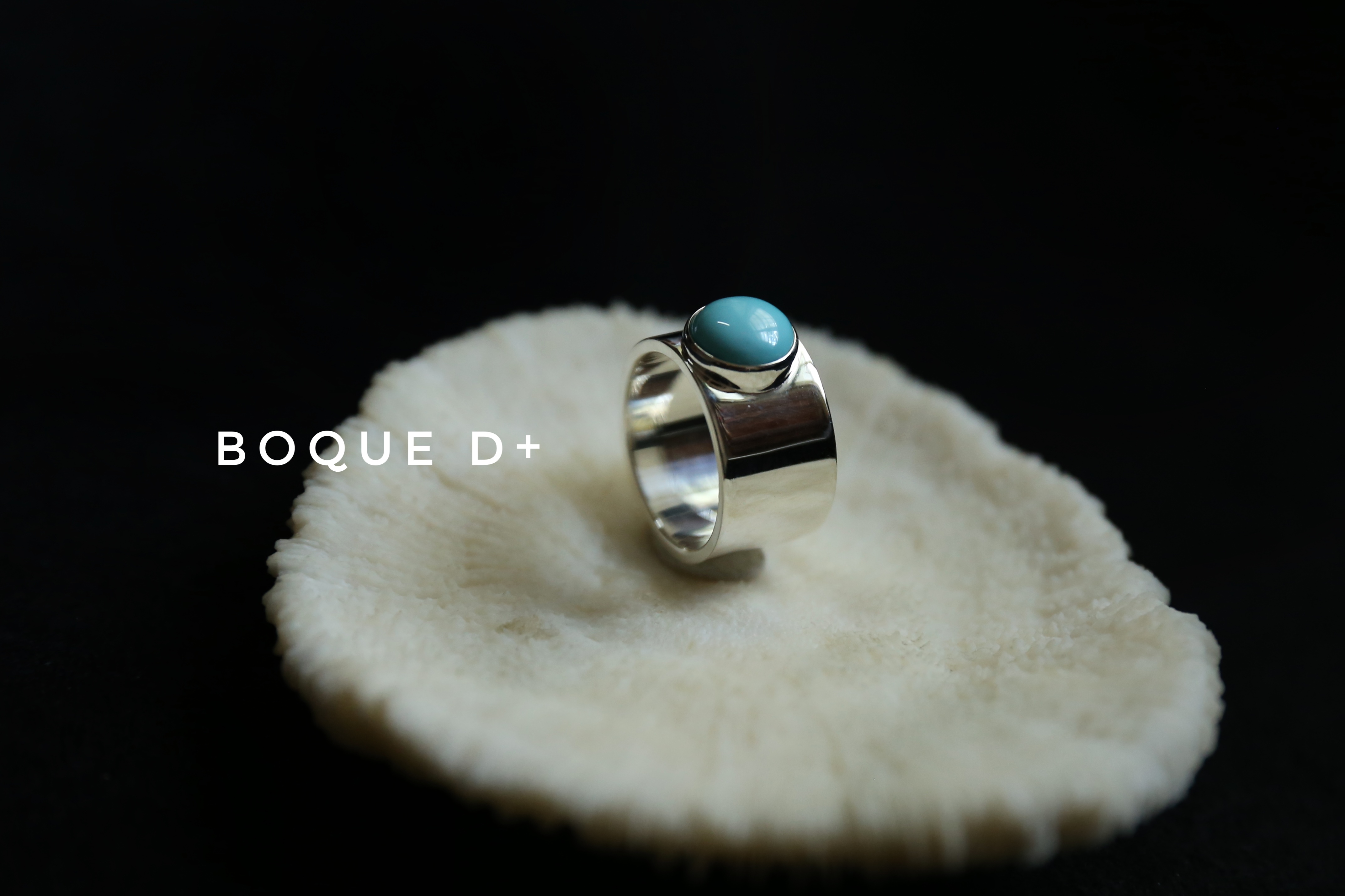 Boque d+ 925银绿松石设计定制戒指