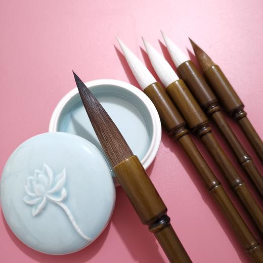 【仿古竹节造型五豪】五豪争锋 书画无忧 适合书画 创作 近阶 初学者-免费刻字 包邮 商品图1