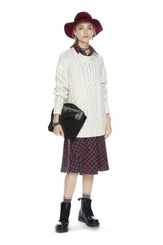 AVA 简约套头针织毛衣 4412 商品图1