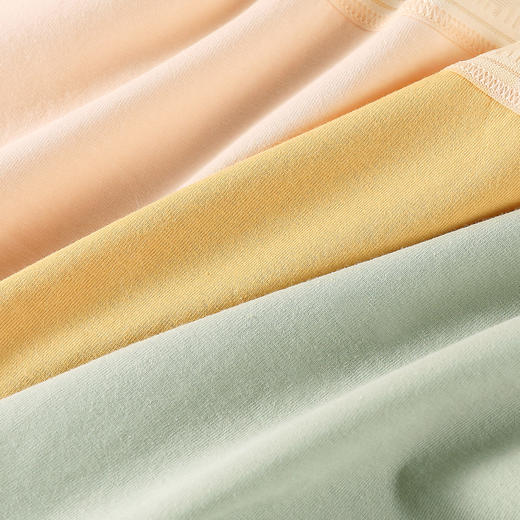 洁丽雅4条装中腰纯棉女士内裤蕾丝腰边小清新纯棉底裆内裤女 商品图6