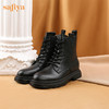 【预热双12】Safiya/索菲娅 新潮溶解底2022冬季新款圆头侧拉链百搭机车马丁靴 SF24116403 商品缩略图4