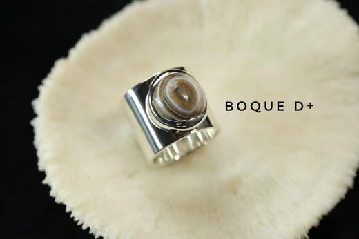 Boque d+ 925银羊眼玛瑙原创设计定制戒指 商品图1