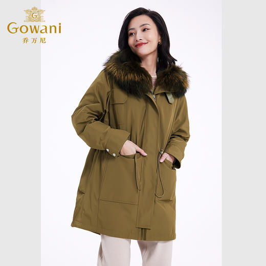 乔万尼派克服女冬季爆款新款时尚宽松版型连帽设计EF4N245 商品图1