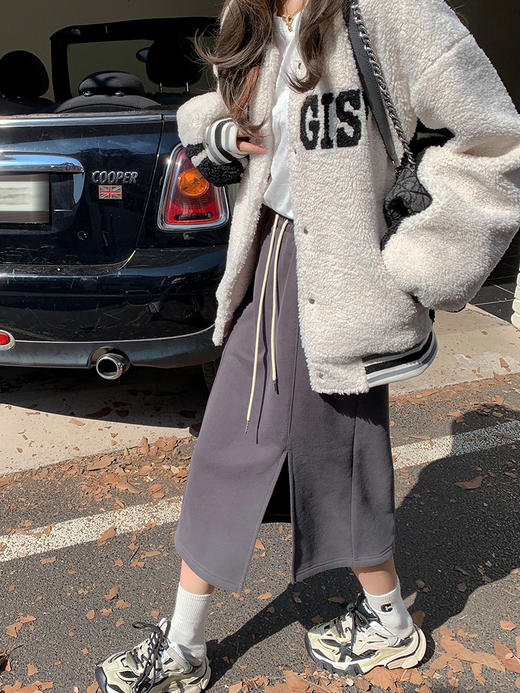 <曾小咸推荐>新款秋季高腰直筒中长裙子 商品图2