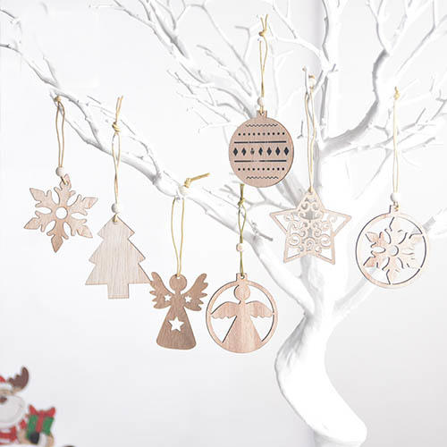 节日激光雕刻镂空小挂件（12枚装） 商品图2