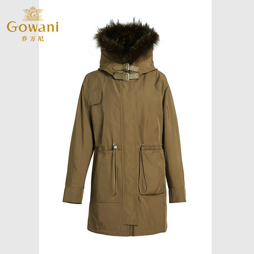 乔万尼派克服女冬季爆款新款时尚宽松版型连帽设计EF4N245 商品图4