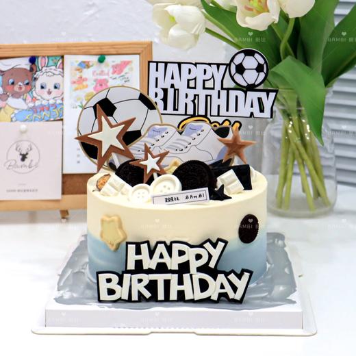 足球主题奶油蛋糕 商品图0