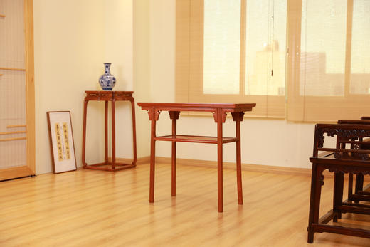 红桥红  家具严选  缅甸花梨（大果紫檀）【恭王府 带屉板小酒桌】 商品图4