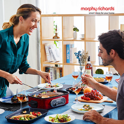 餐桌变厨房【煎烤涮一体 轻油少烟】多功能料理锅 电烧烤炉电火锅电蒸锅 D不参与折扣和优惠 商品图5