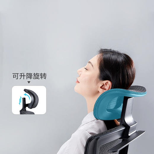 网易严选 小蛮腰系列 人体工程学转椅办公椅可躺电脑椅靠背椅子家用转椅伸缩脚踏 坐躺两用 商品图4