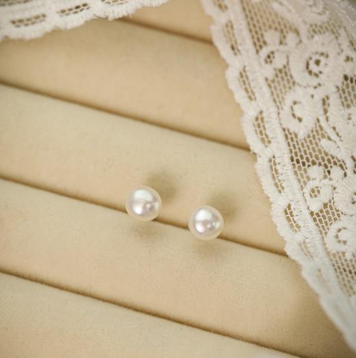 Manreya经典简约优雅淡水珍珠耳钉 商品图2