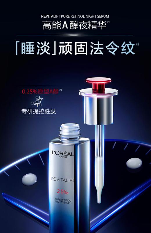 【授权商品】欧莱雅A醇夜精华复颜精纯视黄醇精华露30ml夜用抗老淡纹紧致抗皱 商品图2